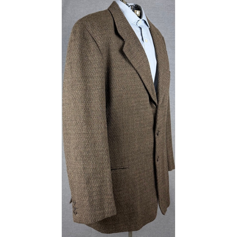 Mani Giorgio Armani Saks Fifth Avenue Brown Wool Blazer Sport Coat‎ Italy 44R